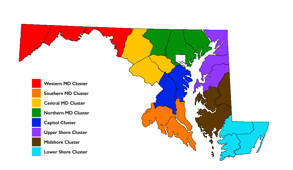 Maryland Beef Regions Map